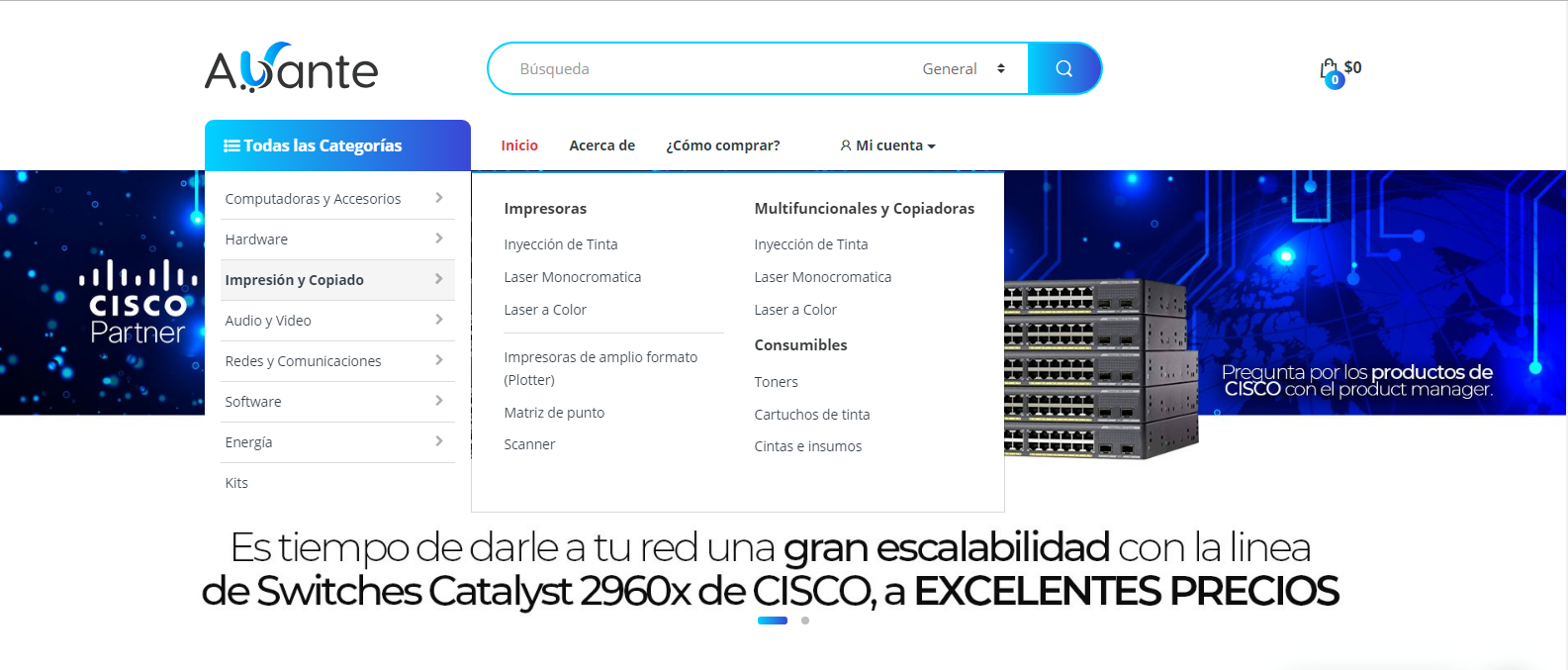 Selecciona tu producto 